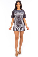 Scribble Chic T-SHIRT DRESS