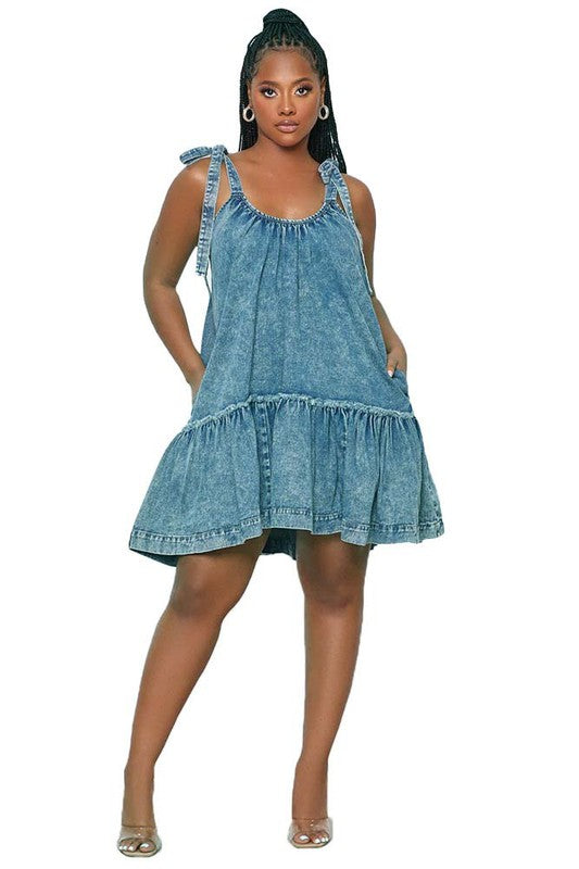 Enchanted Meadow Denim Dress