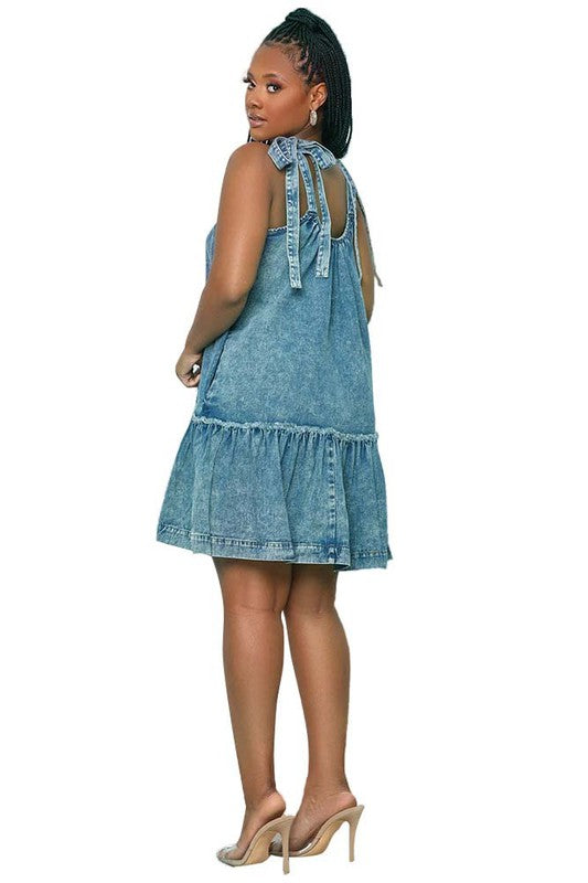 Enchanted Meadow Denim Dress