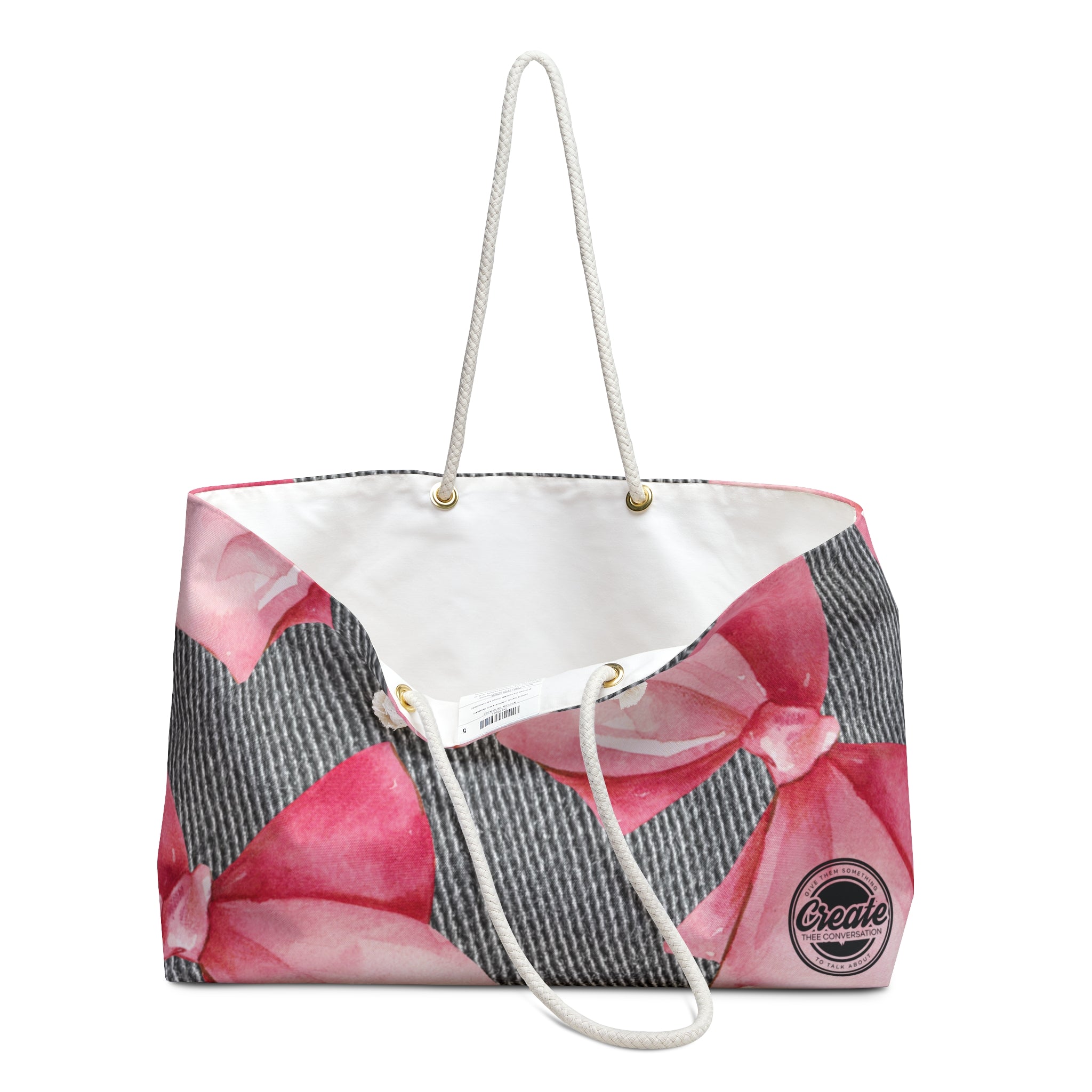 Pink Bow Princess Tote Bag