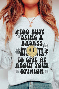 BADASS MOM Graphic Sweatshirt